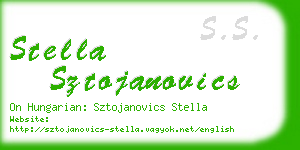 stella sztojanovics business card